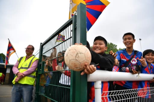 The tournament's 47 members included a team from Tibet, who blessed their opponents on the pitch