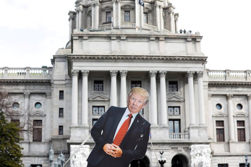 FILE PHOTO: Demonstrations ahead of Biden's inauguration in U.S.