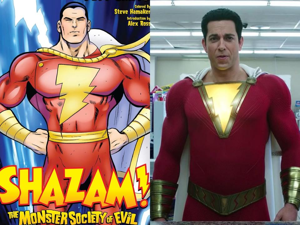 shazam movies and comics