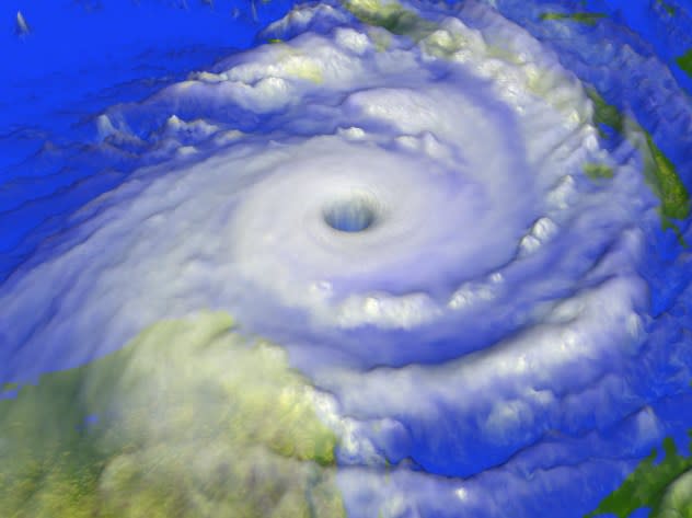 Hurricane Mitch 3D Satellite