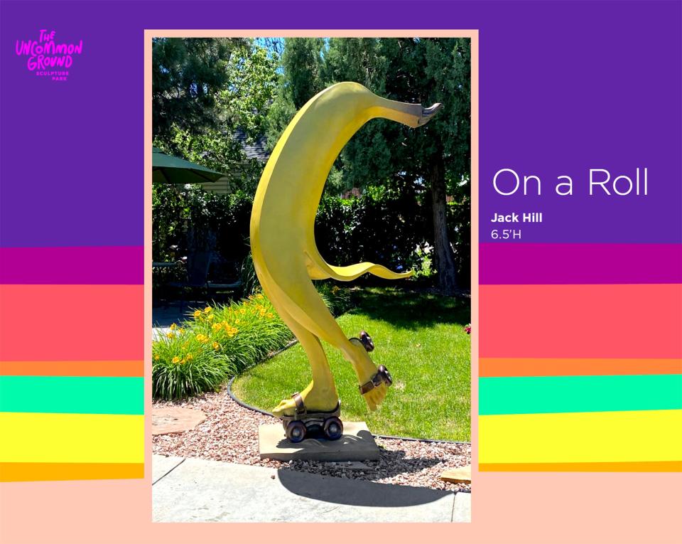 "On a Roll," a sculpture by Jack Hill, has been procured for the sculpture park by an anonymous donor.