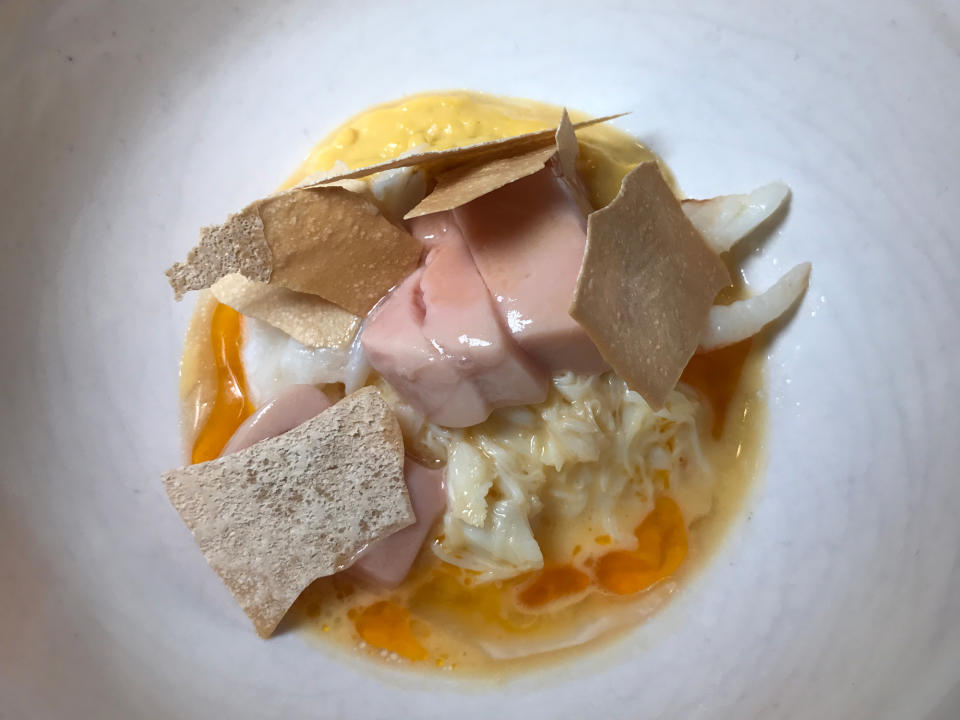 dungeness crab and foie gras