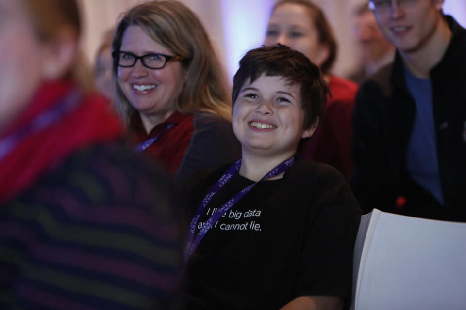 Young audience member.