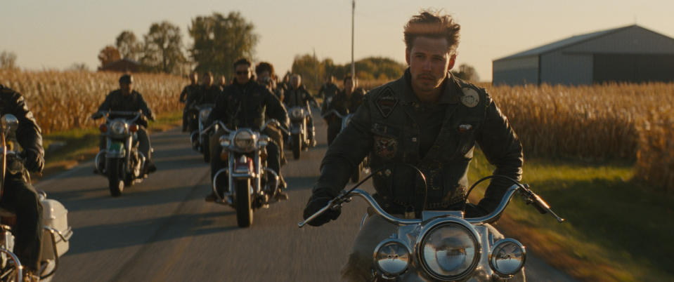 Austin Butler as Benny in director Jeff Nichols' THE BIKERIDERS