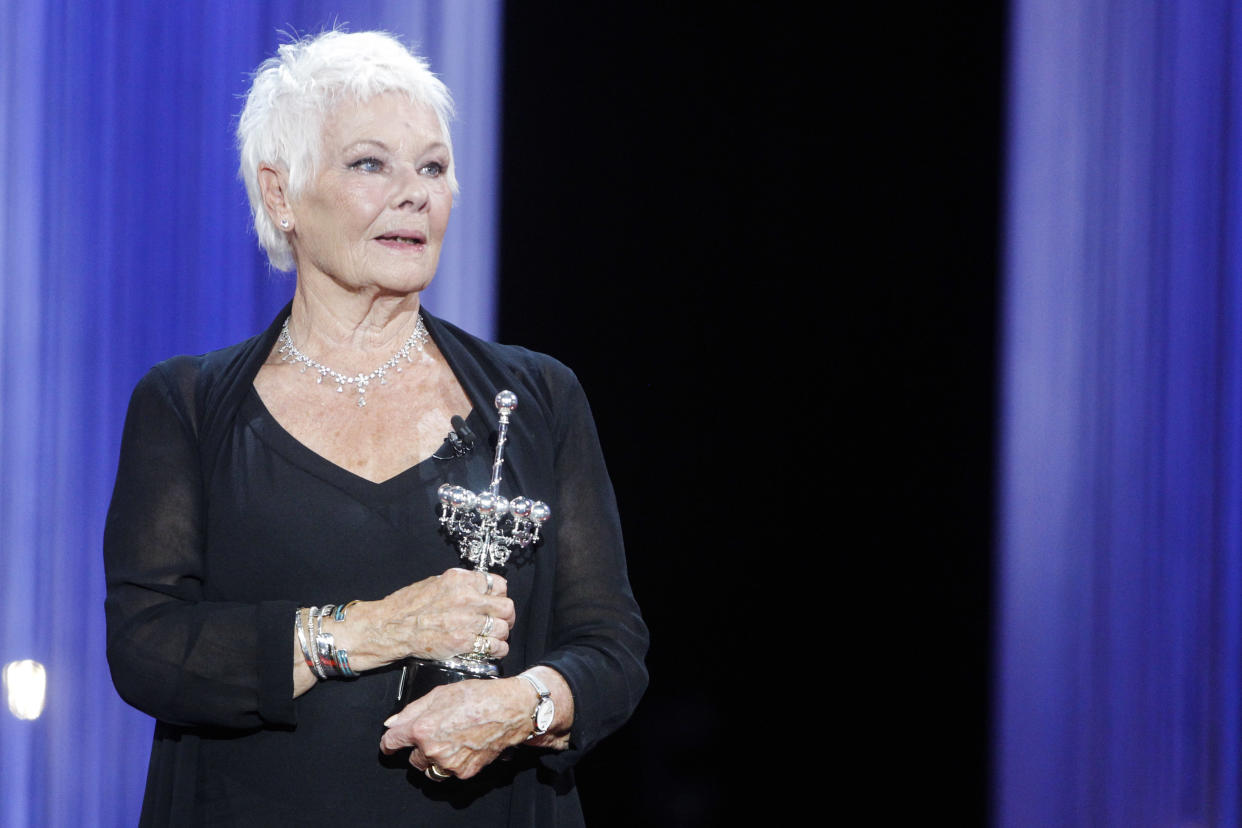 SAN SEBASTIAN, SPAIN – SEPTEMBER 25: Judi Dench receives the Donostia Award during the 66th San Sebastian Film Festival at Victoria Eugenia theater in San Sebastian, Spain on September 25, 2018. Credit: Jimmy Olsen/MediaPunch ***NO SPAIN*** /IPX