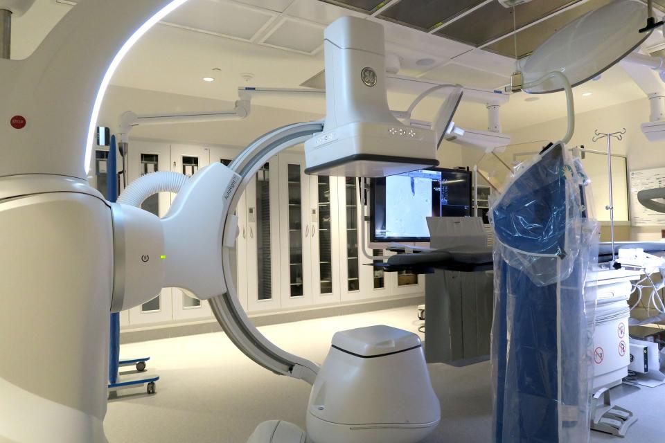 One of the new operating suites that is part of the $20 million cardiac and vascular center at Ocean University Medical Center in Brick Friday afternoon, March 24, 2023.