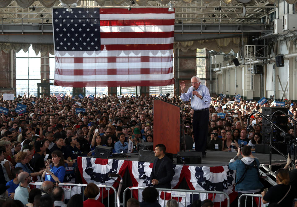 Sen. Bernie Sanders, a 78-year-old from Vermont, is the man to beat in California. (Photo: Justin Sullivan via Getty Images)