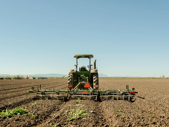 Farming equipment on the Dwelley farm in February<span class="copyright">Cayce Clifford for TIME</span>