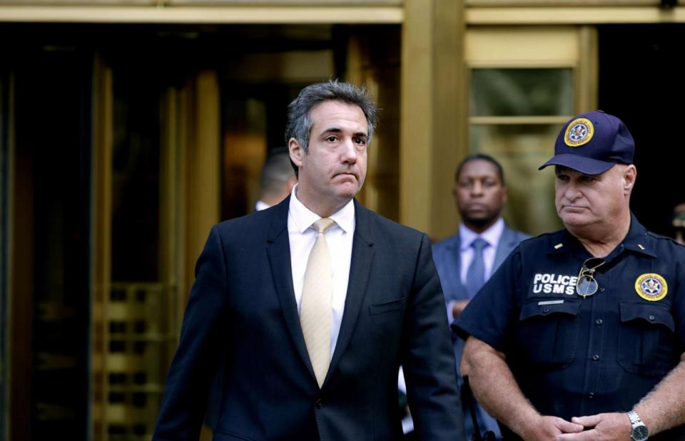 PHOTO: Michael Cohen, the former lawyer to President Donald Trump, exits the Federal Courthouse in New York City, Aug. 21, 2018. (Yana Paskova/Getty Images, FILE)