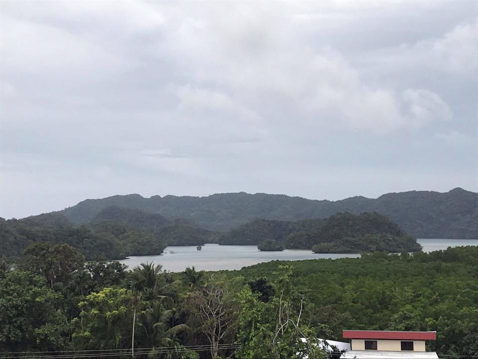 A view of Palau Rock Islands seen from Palau Central Hotel in Koror, Palau August 5, 2018. Picture taken August 5, 2018.