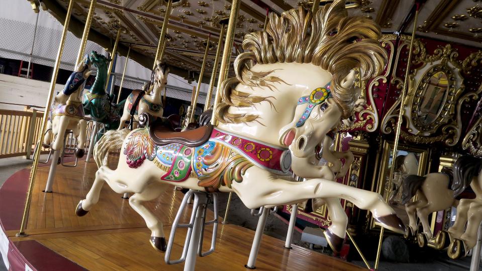 The carousel at Keansburg Amusement Park.