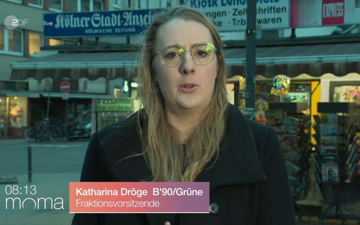 Grünen-Fraktionschefin Katharina Dröge übte im "ZDF-Morgenmagazin" deutliche Kritik an der Großen Koalition hinsichtlich deren Klimapolitik. (Bild: ZDF)