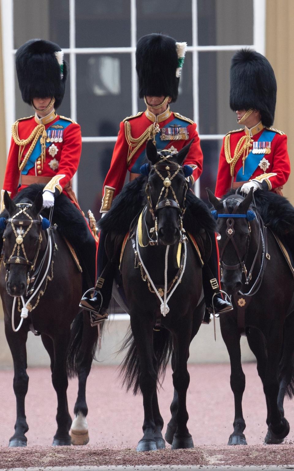 King Charles with the Prince of Wales and Duke of Edinburgh - Eddie Mulholland for The Telegraph