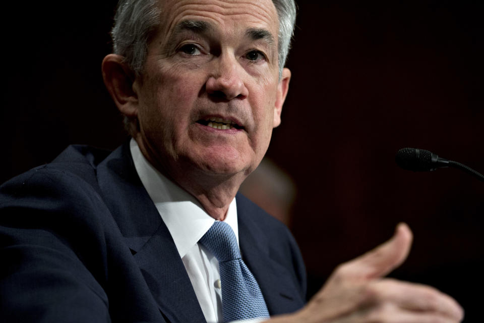 Jerome Powell, chairman of the U.S. Federal Reserve. Photographer: Andrew Harrer/Bloomberg