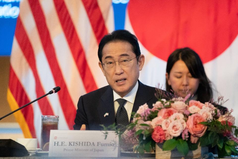 日本首相岸田文雄9日出席美國商會在華盛頓舉辦的圓桌會議。 (圖:@USChamber)