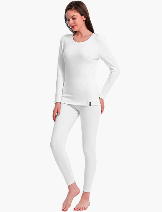 Femofit Women’s Thermal Underwear Set. Image via Amazon.