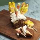 <p>With a boozy Baileys twist and a delicious rich chocolate flavour, this fabulous bake with novelty bunny decoration is a celebration of all things Easter.</p><p><strong>Recipe: <a href="https://www.goodhousekeeping.com/uk/food/recipes/a31043244/baileys-chocolate-loaf-cake/" rel="nofollow noopener" target="_blank" data-ylk="slk:Baileys Chocolate Loaf Cake" class="link rapid-noclick-resp">Baileys Chocolate Loaf Cake</a></strong></p>