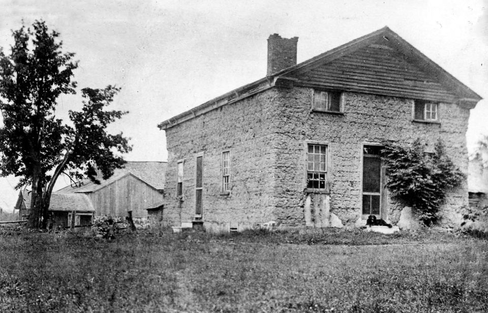 Undated photo of 992 Whalen Road in Penfield (also known as the mud house.)