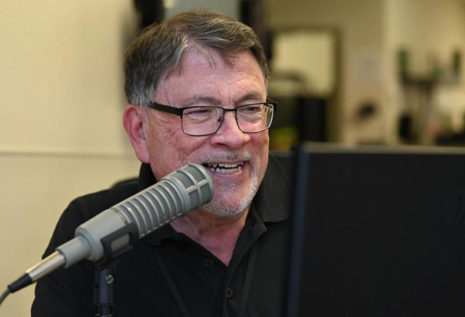 Charlotte Knights public address announcer Ken Conrad has been with the team for 23-years. On Tuesday, April 2, 2024 Conrad was behind the mike for the team’s home opener against the Norfolk Tides at Truist Field in Charlotte, NC.