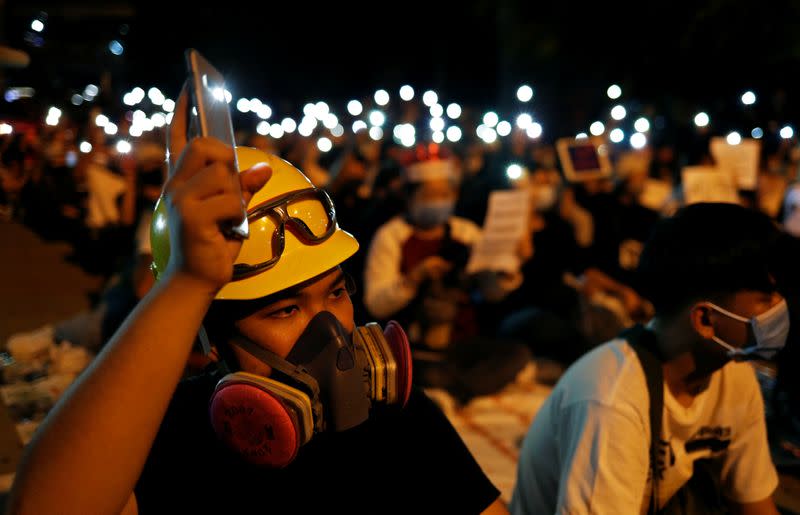 Pro-democracy activists protest in Bangkok