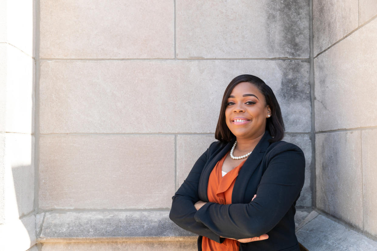 Kina Collins, 30, argues that Rep. Danny Davis' reliance on corporate campaign contributions undermines his service. (Photo: © Sarah Matheson 2019)