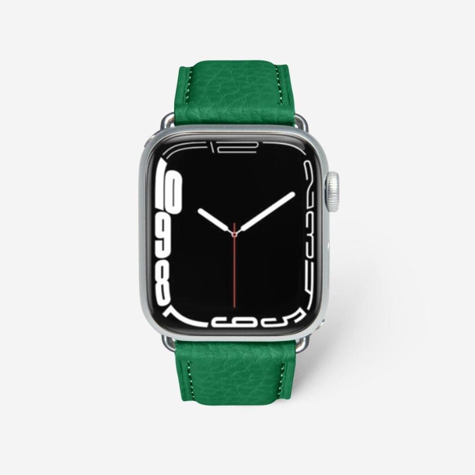 <p><a href="https://go.redirectingat.com?id=74968X1596630&url=https%3A%2F%2Fus.maisondesabre.com%2Fproducts%2Fapple-watch-band-42-49mm-emerald-green%3Fcurrency%3DUSD%26variant%3D42225459790006%26stkn%3D6dae4839eb2d%26gad%3D1%26gclid%3DCjwKCAjwgsqoBhBNEiwAwe5w08uudprZUTuDQVYw30A6eIaLm0U9EolWXk6M19L6Y3oQBFtqioKnsxoCoaIQAvD_BwE&sref=https%3A%2F%2Fwww.cosmopolitan.com%2Fstyle-beauty%2Ffashion%2Fg39631596%2Fbest-designer-apple-watch-bands%2F" rel="nofollow noopener" target="_blank" data-ylk="slk:Shop Now;elm:context_link;itc:0;sec:content-canvas" class="link ">Shop Now</a></p><p>Apple Watch Band</p><p>maisondesabre.com</p><p>$65.00</p><span class="copyright">Maison de Sabre</span>