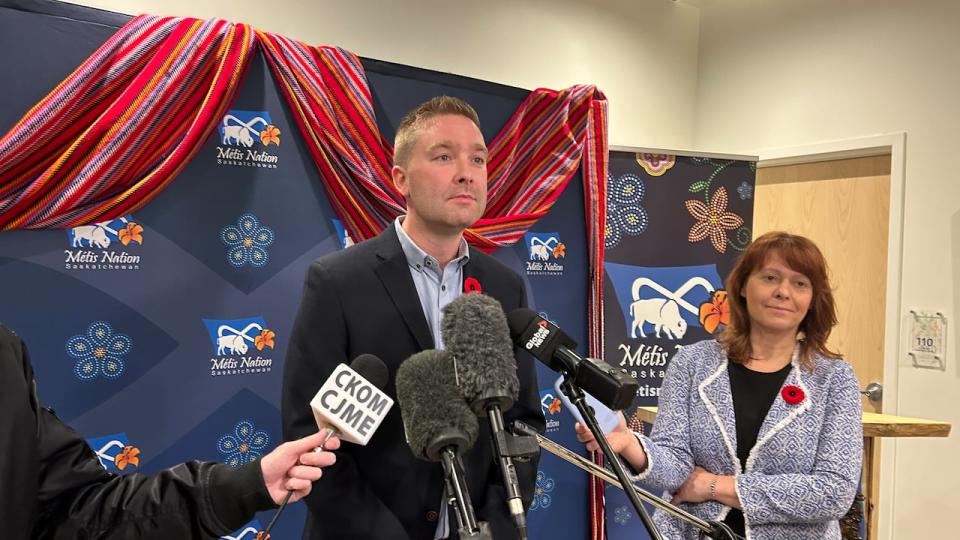 Saskatchewan Education Minister Jeremy Cockrill said it will be a challenge to meet the province's goal of 28,000 new child care spaces within the next five years.  (Submitted by CBC News - Photo credit)