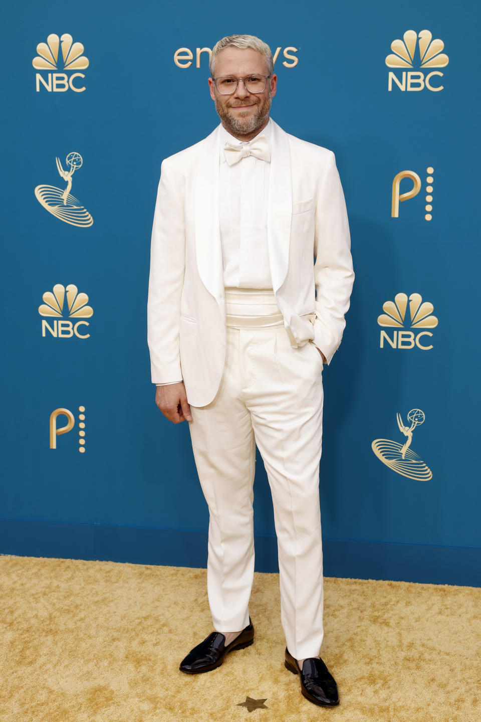 <p>Seth Rogen no Emmy 2022 (Foto: Getty Images)</p> 