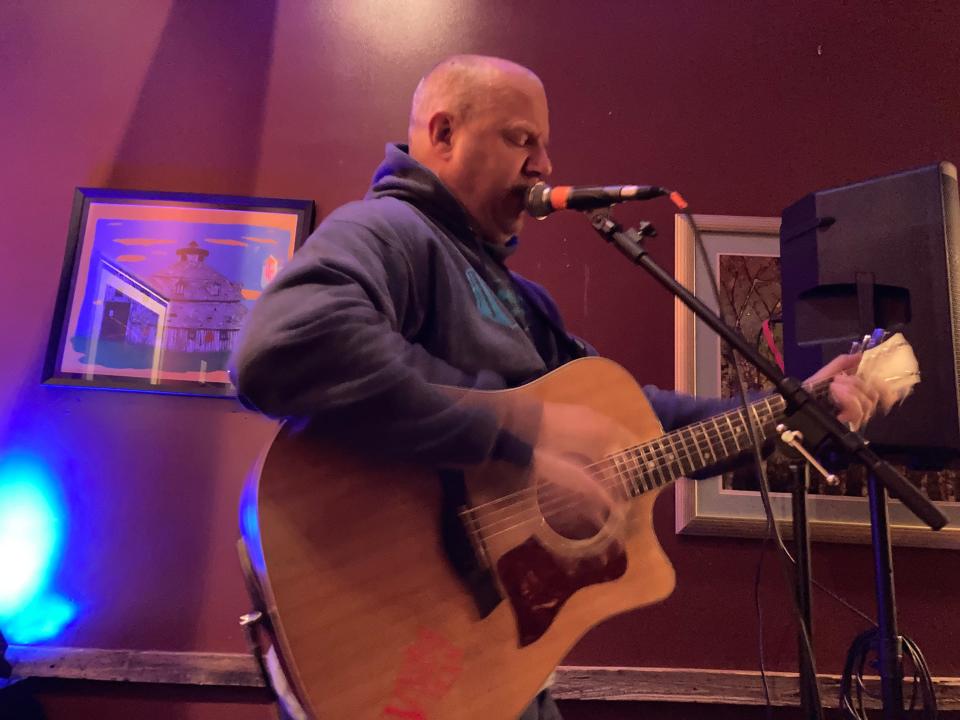 Drew LaFrenz performs Jan. 4, 2024 at Lost Nation Brewing in Morrisville.