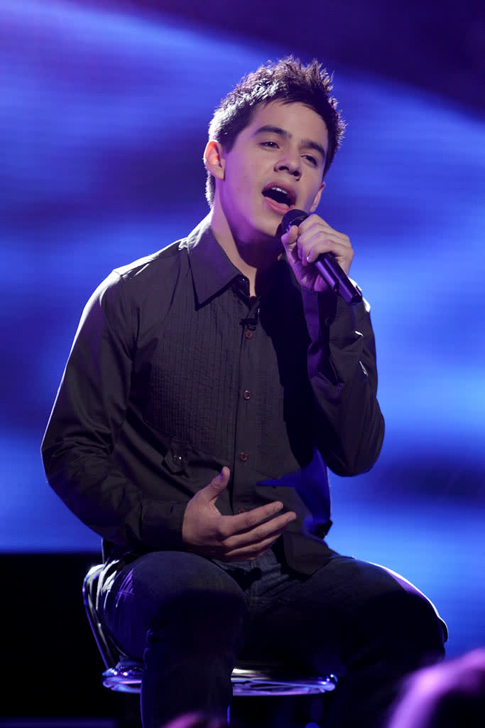 David Archuleta performs as one of the top 4 on the 7th season of American Idol.