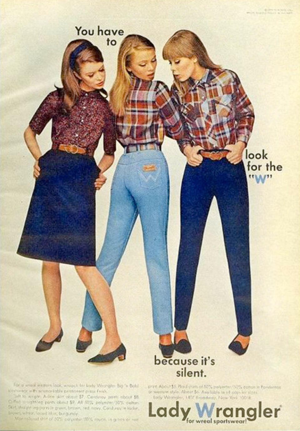 Lady Wrangler ad from the 1960s