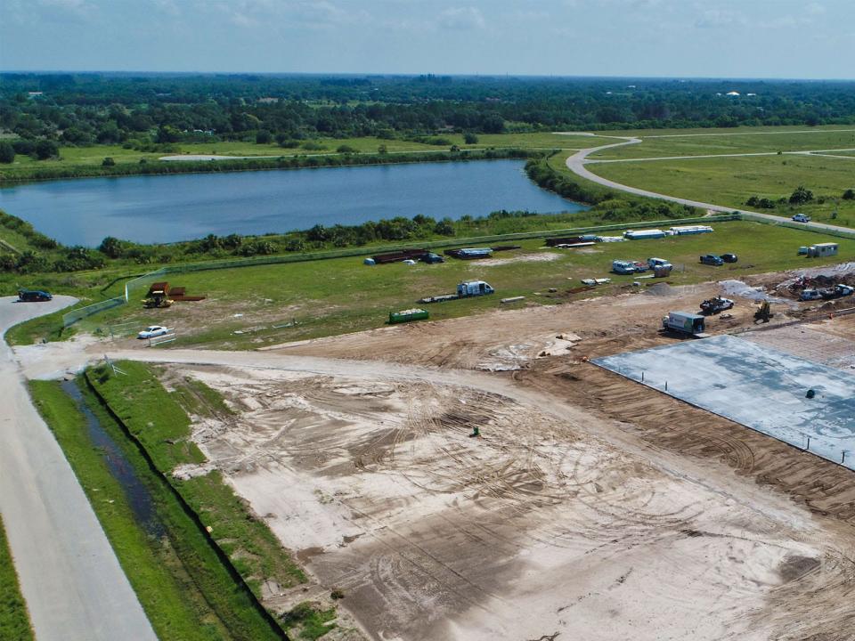 Groundbreaking for American Builders & Contractors Supply Co., Inc.’s 60,000-square-foot warehouse and office area at the Charlotte County Park of Commerce.