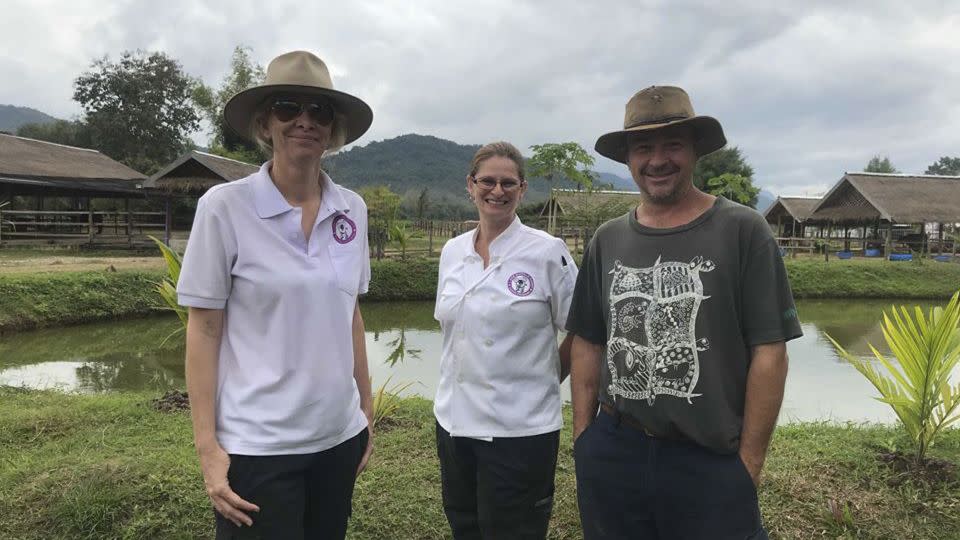 From left to right: Laos Buffalo Dairy CEO Susie Martin, executive chef and GM of production Rachel O'Shea and farm GM Steven McWhirter. - Laos Buffalo Dairy