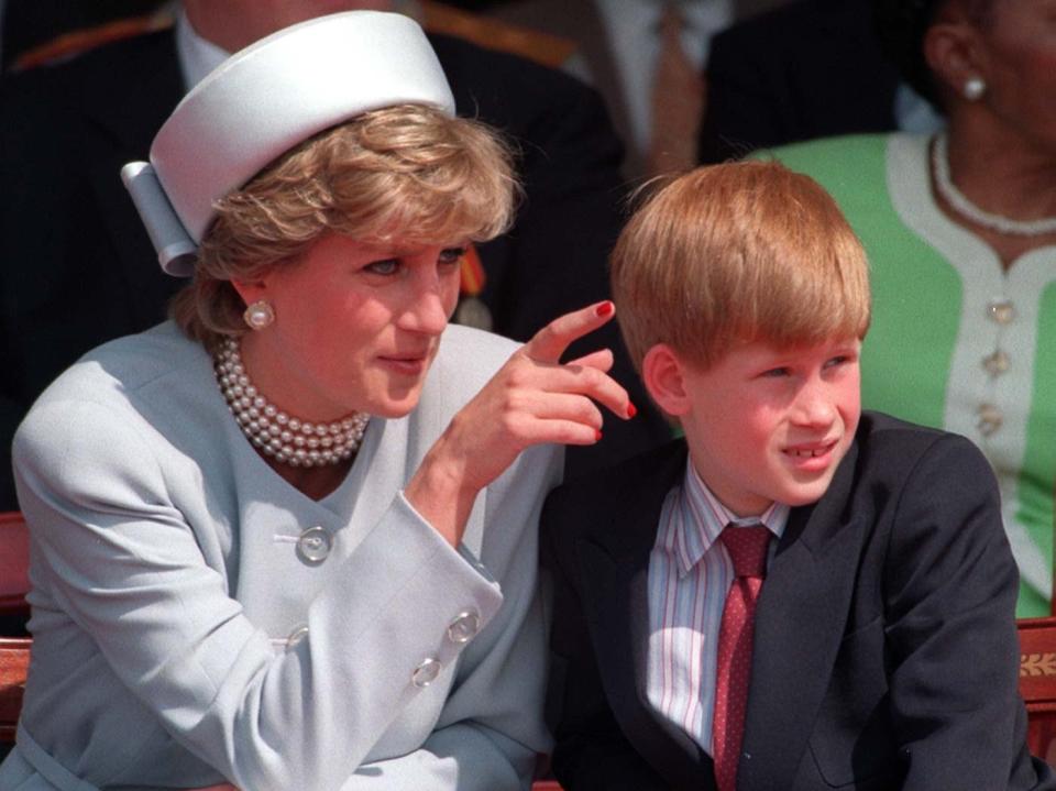 Diana, Princess of Wales, pictured with a young Prince HarryMartin Keene/PA