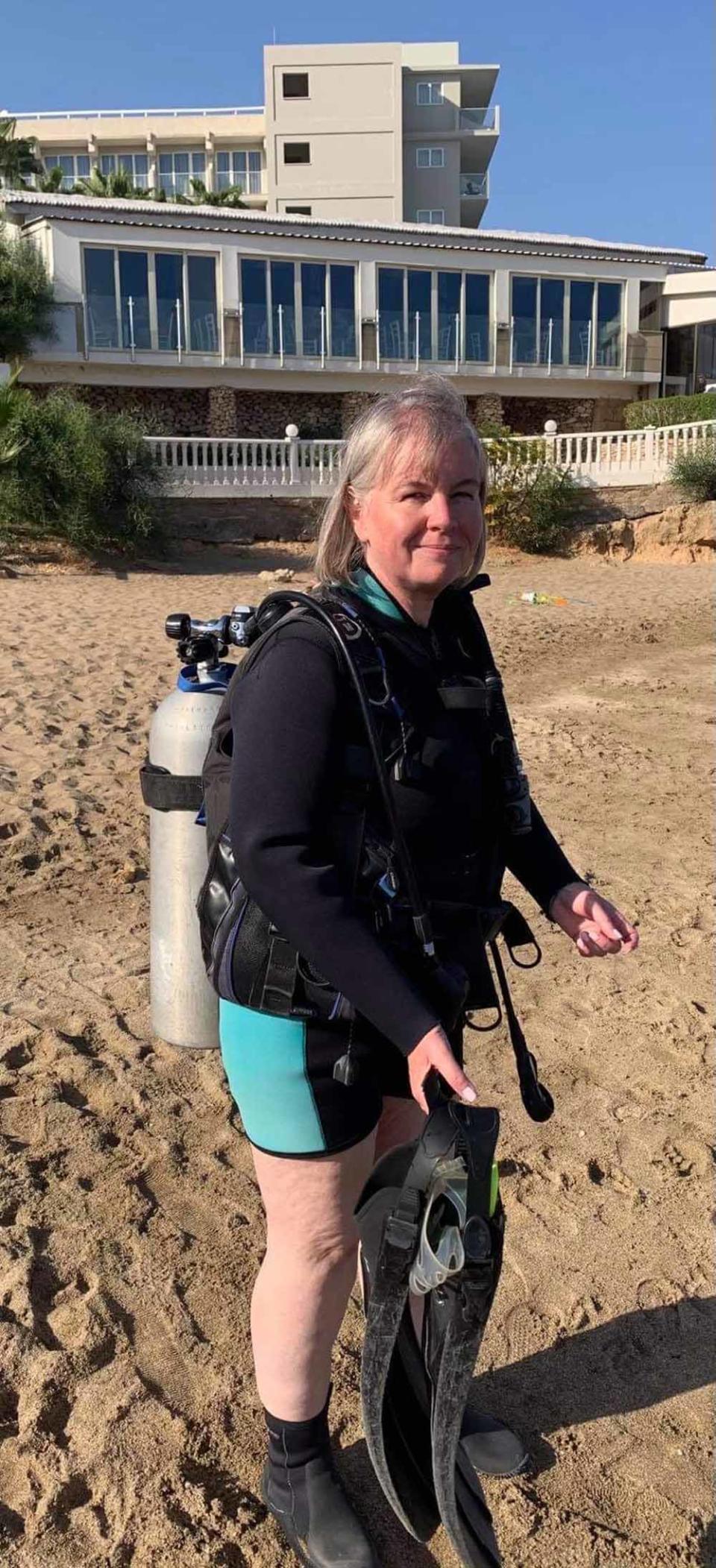 Sharon went scuba diving in October 2020 (Collect/PA Real Life)