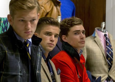 Models present creations for the Spring 2016 Polo Ralph Lauren Menâ€™s Presentation during Men's Fashion Week, in New York, July 16, 2015. REUTERS/Brendan McDermid