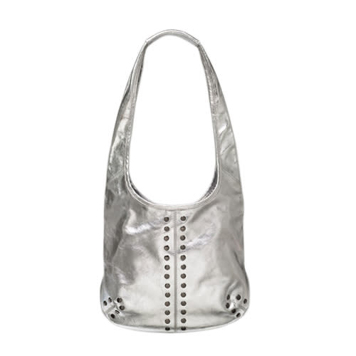 STUDDED LEATHER "VALENTINE" HOBO, $199.90, MINKETTE BY REBECCA MINKOFF, HSN.COM