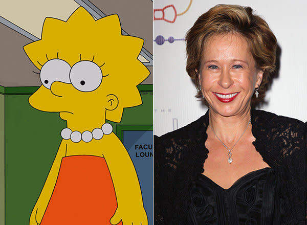 Yeardley Smith voices brainy middle child Lisa on "The Simpsons."
