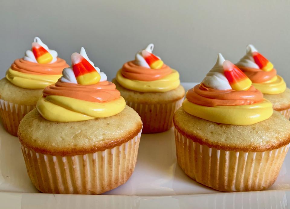 Candy Corn Cupcakes