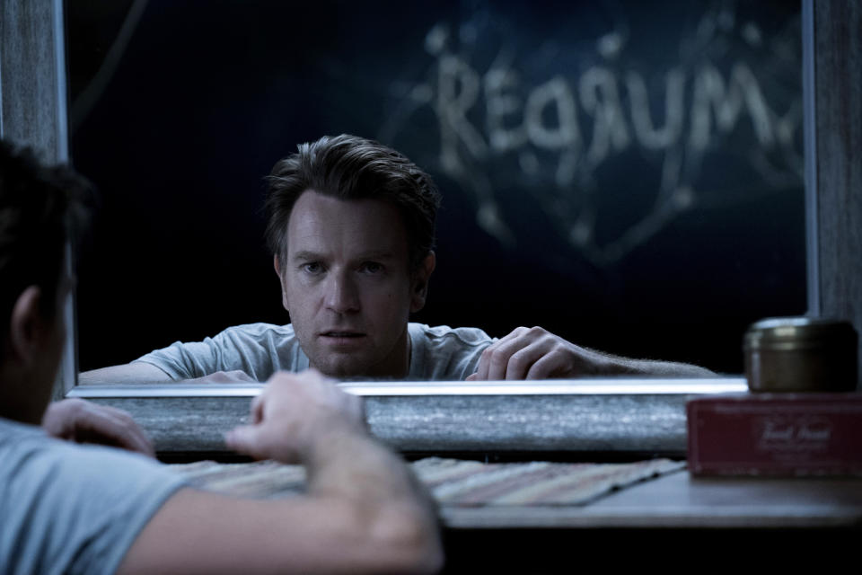 This image released by Warner Bros. Pictures shows Ewan McGregor in a scene from "Doctor Sleep," the Danny Torrance-focused sequel to “The Shining” available on HBOMax starting Friday. (Jessica Miglio/Warner Bros. Pictures via AP)