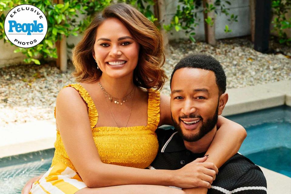 <p>Michele Andersen/IPSY</p> Chrissy Teigen and John Legend