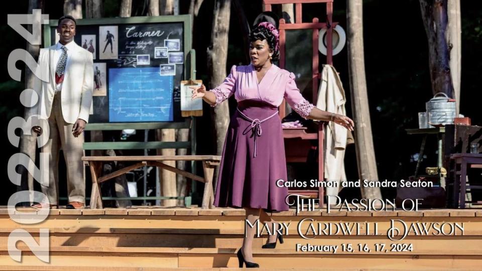 An Opera Carolina promo for “The Passion of Mary Cardwell Dawson,” a play with music led by opera star Denyce Graves in the title role. Graves called Cardwell an opera pioneer who created her own opportunities. Courtesy The Glimmerglass Festival