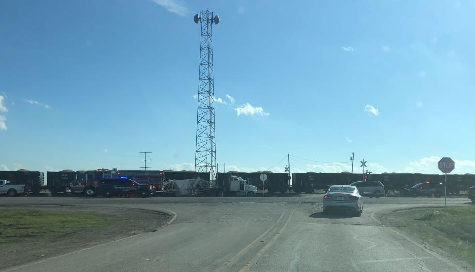 Crews responded to a crash involved a semi tractor-trailer and a train in Hutto on Monday | Courtesy Hutto Police Department