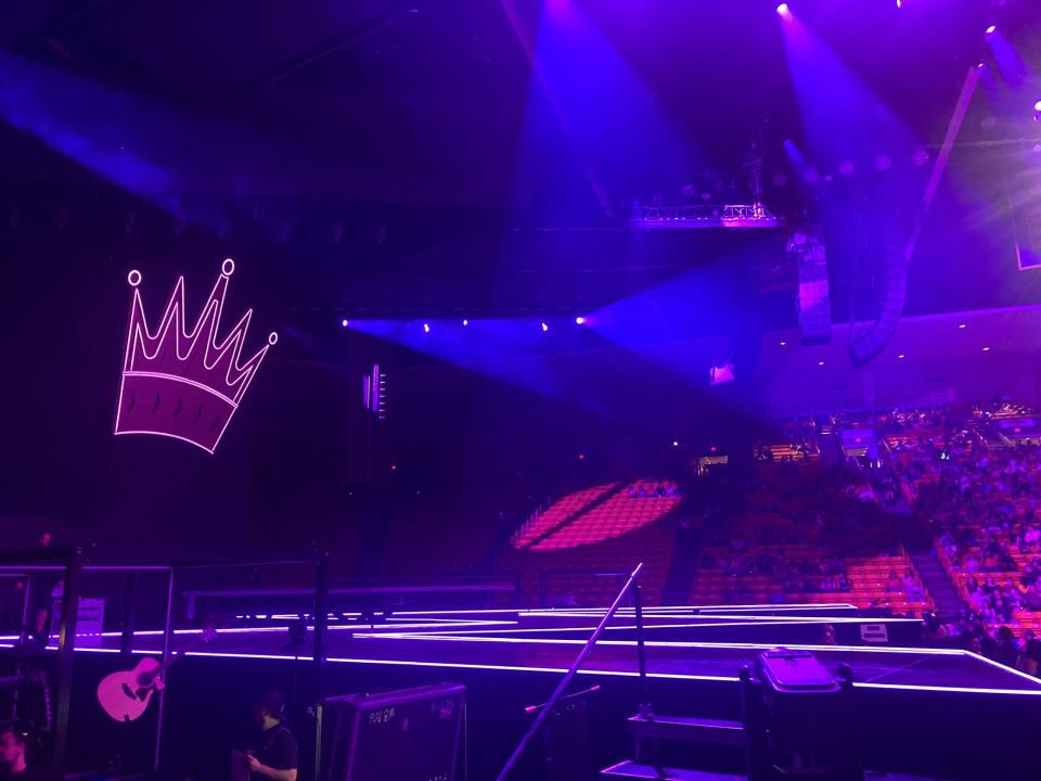 The 2023 Don Juan World Tour stage was a giant M for Maluma at the Don Haskins Center Sept. 24. Fans with the best tickets were able to fill in the gaps to see the Colombian artist up close.