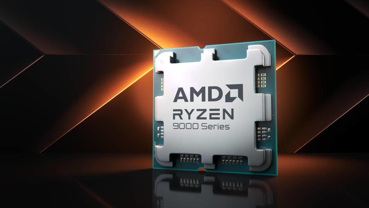  Promotional image of an AMD Ryzen 9000 series processor. 