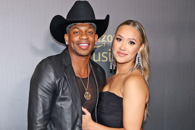 Amy Sussman/Getty Jimmie Allen and ex-wife Alexis Gale attend the Recording Academy Honors presented by The Black Music Collective during the 64th Annual Grammy Awards on April 2, 2022 in Las Vegas.