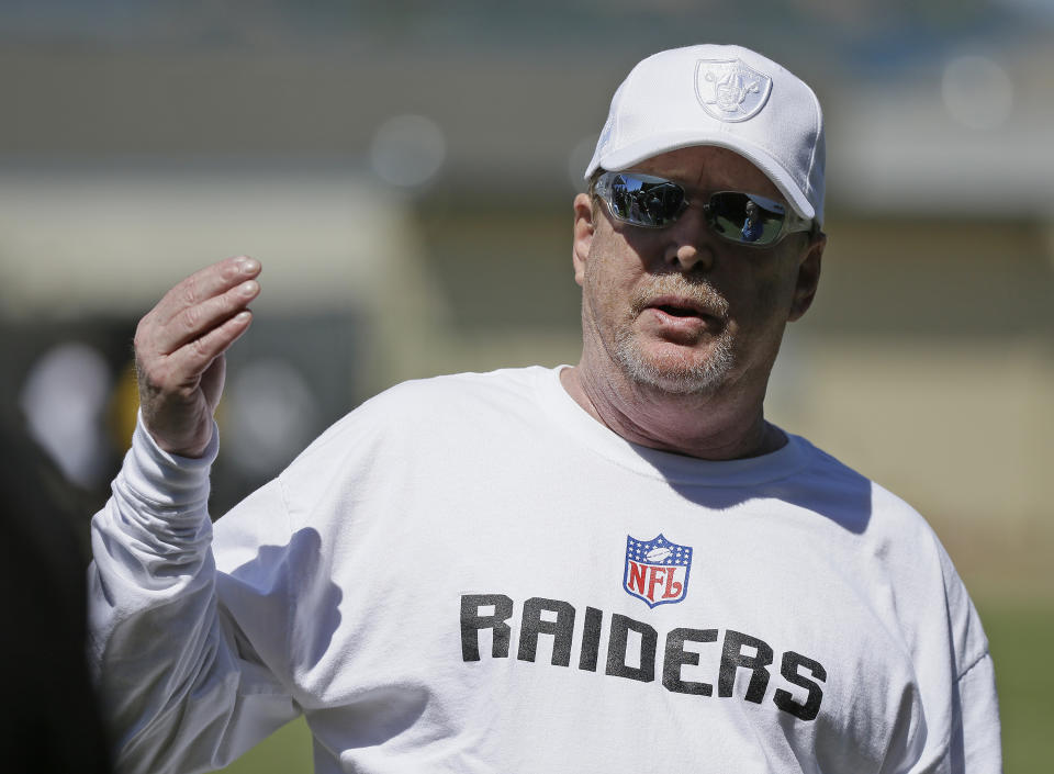 Raiders owner Mark Davis said he has changed his stance on players protesting in uniform. (AP)