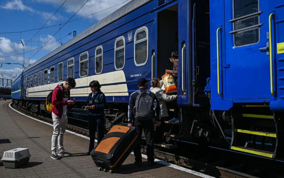 Ukrainian trains use a different gauge to their European neighbours, which effectively prevents the trains crossing the border - GETTY IMAGES