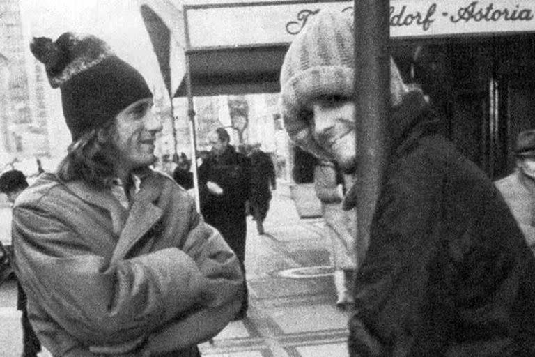 Guillermo Vilas y Luis Alberto Spinetta, en el downtown de Nueva York