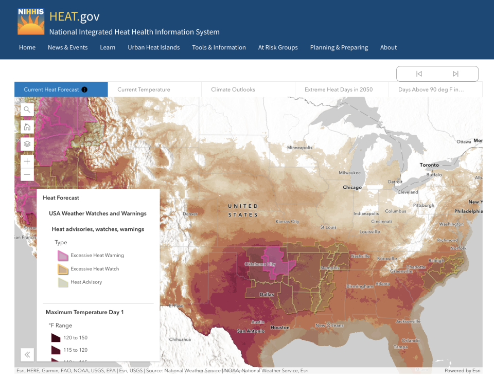 One of the interactive tools on Heat.gov.